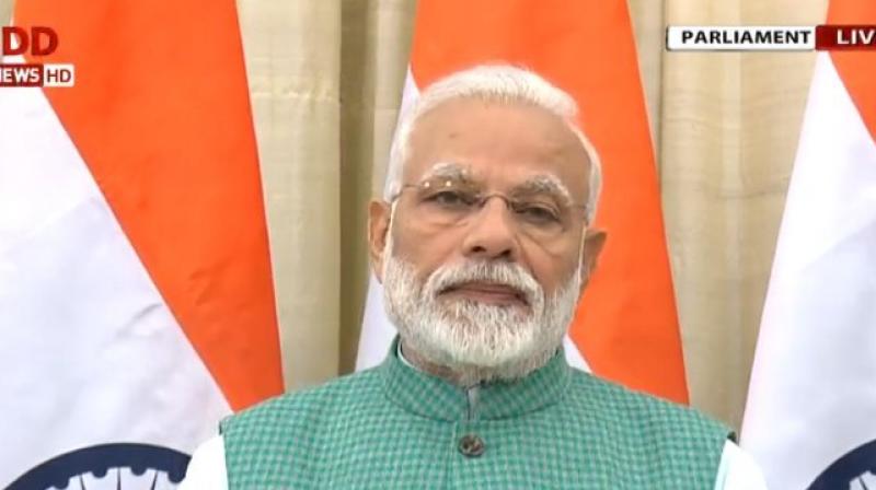 But now PM Kisan Samman Nidhi scheme will benefit over 12 crore farmers who own 5 acres or less than 5 acres of land, Modi added. (Photo: ANI | Twitter)