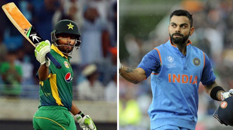 \There is no comparison. Virat Kohli is a great batsman and I am just a beginner. But I would like to be recalled as (the) Babar Azam of Pakistan,\ Azam wrote on Twitter while replying to one of his fans. (Photo: AFP / AP)