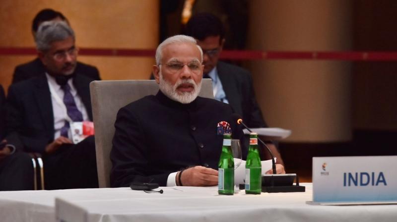 Modi will participate in the leaders retreat and the sessions on Global Growth and Trade and on Sustainable Development, Climate and Energy. (Photo: Twitter/MEA India)