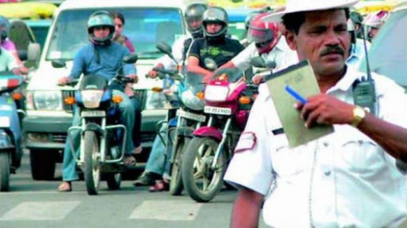 The dilemma of the traffic police came into the public domain recently, when the traffic police who caught a driver at Jubilee Hills for driving in an inebriated state forced another passenger in the car to drive the vehicle to the police station. (Representational Image)