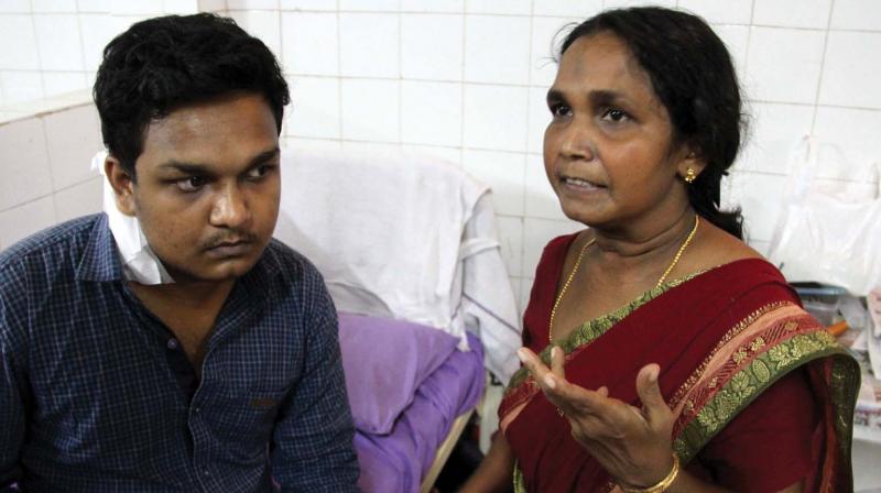 Avinash at Mother Hospital in Thrissur.