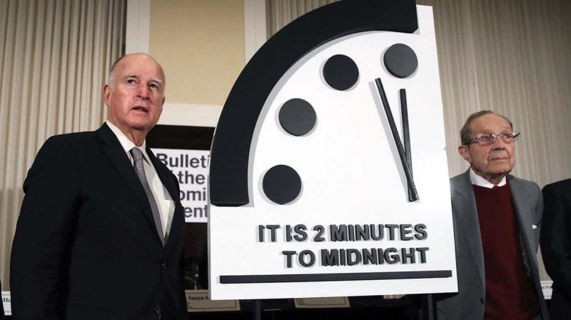 On January 24, the symbolic Doomsday Clock stood at two minutes to midnight, the closest it has got since it was configured by the Bulletin of the Atomic Scientists in 1947.