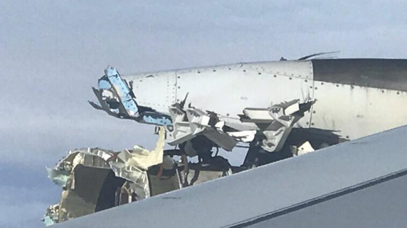 Images posted on social media, showed extensive damage to the starboard engine. (Photo: RickEngebretsen | Twitter)