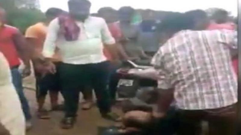 The accused abused and assaulted the Dalit youth. (Photo: ANI | Twitter)