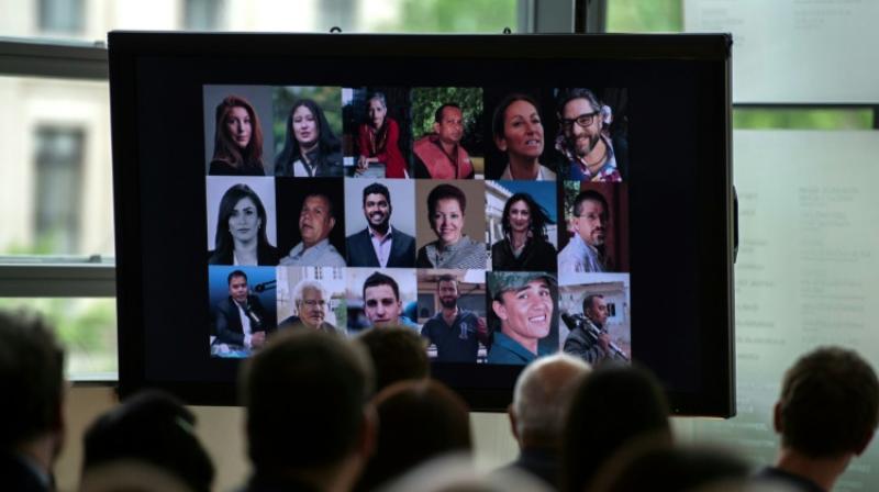 The latest group, including eight women and two freelancers, represents a fraction of the dozens of journalists killed last year on the job but aims to draw public attention to the dangers faced those pursuing the news around the world. (Photo: AFP)