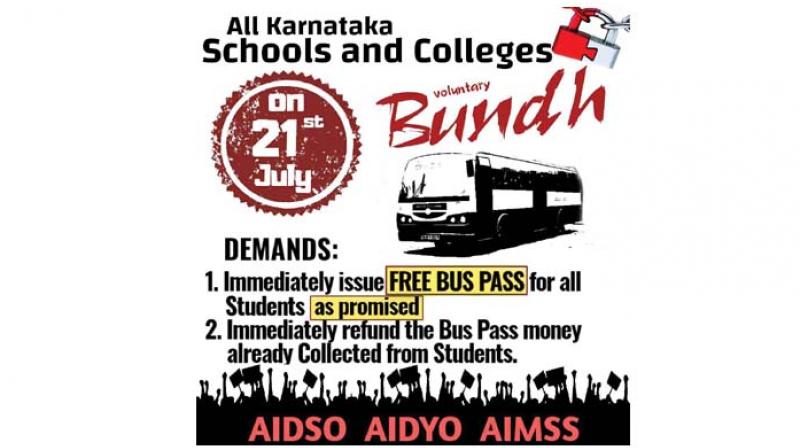 The bandh call has been given by the All-India Democratic Students Organisation (AIDSO), All-India Mahila Sanskritik Sanghatan (AIMSS) and All-India Democratic Youth Organisation (AIDYO).