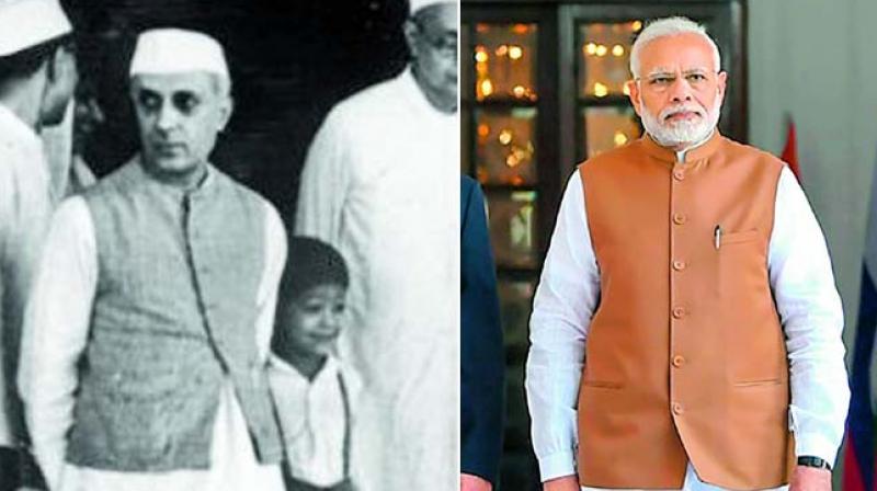 Former Prime Minister Jawaharlal Nehru and Prime Minister Narendra Modi sporting the iconic bandhgala famously known as the Nehru jacket is now being called the Modi vest