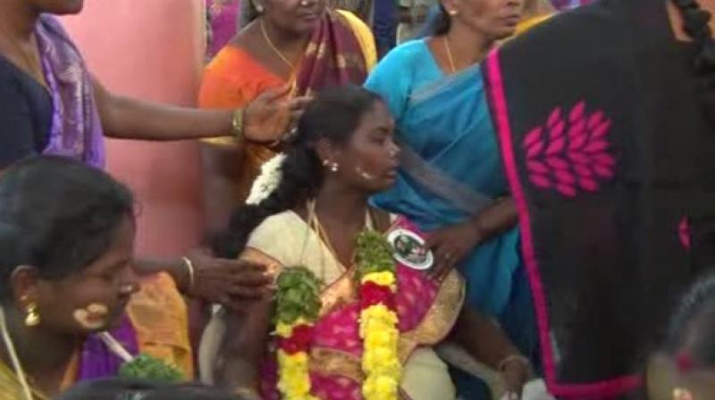 The pregnant women were invited for a state-sponsored baby-shower event that was organised for the ladies belonging to the economically weaker strata of the society. (Photo: ANI)