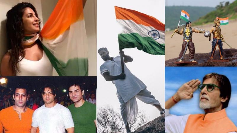 Bollywood stars display their patriotic side on the occasion of Independence Day