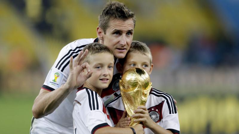 \I celebrated my biggest successes in the national team, the time was wonderful and remains unforgettable so I am happy to be able to return to the DFB,\ said Miroslav Klose. (Photo: AP)