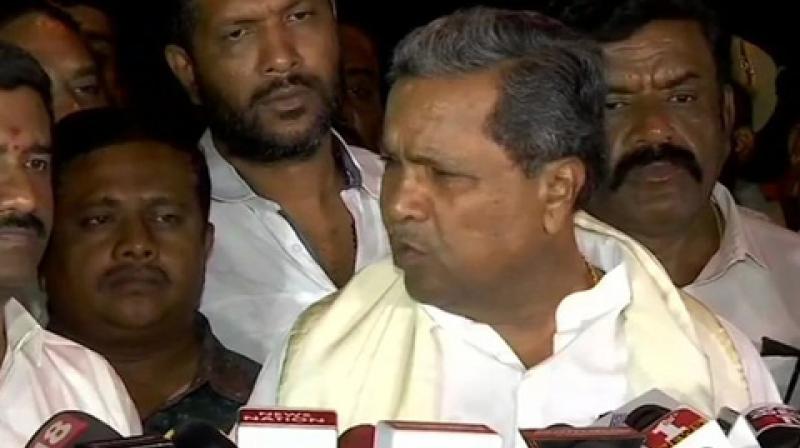 I have seen B Nagendras reply who said he is loyal to party and they never met any BJP leaders. I havent seen replies by the other two MLAs. We will take action accordingly after looking at all replies, the former CM said. (Photo: ANI)