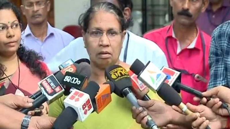 Kerala womens panel chief MC Josephine made it clear that it cannot register a case on its own. (Photo: ANI)