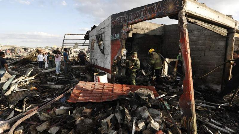 The explosion came during preparations for a religious festival on May 15, the Puebla state government said.