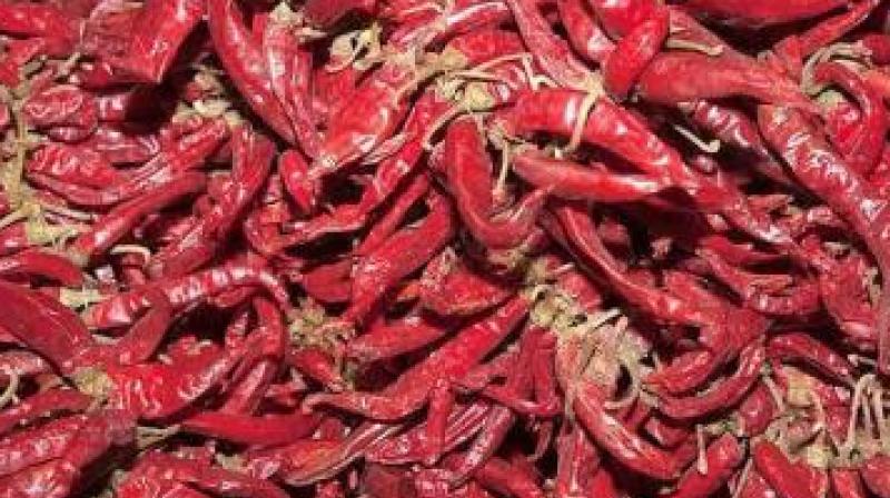 Chilli prices range from Rs 4,000 to Rs 5,800 per quintal. (Representational image)
