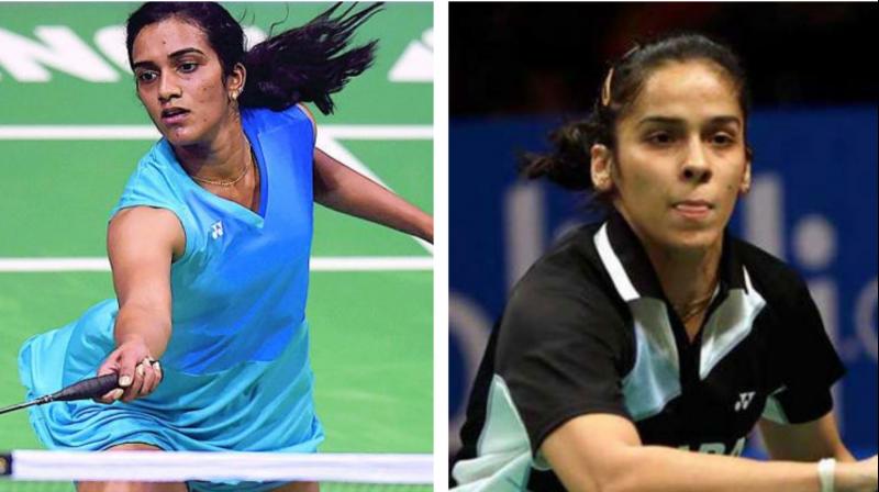 Saina will take on the winner of the match between Switzerlands Sabrina Jaquet and Ukraines Natalya Voytsekh while Sindhu will open her campaign against either Koreas Kim Hyo Min or Egypts Hadia Hosny in the second round  (Photo: AFP)