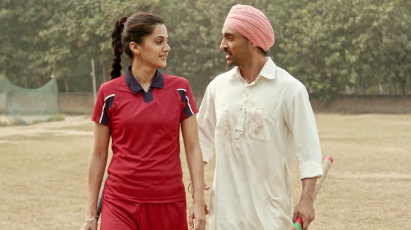 Diljit Dosanjh and Taapsee Pannu in the still from Soorma.
