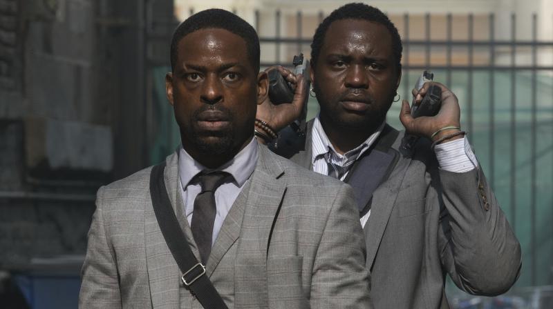 Sterling K. Brown in the still from Hotel Artemis.