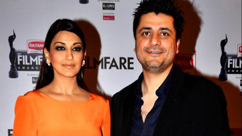 Sonali Bendre with husband Goldie Behl.