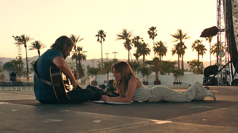 Bradley Cooper and Lady Gaga in the still from A Star Is Born.