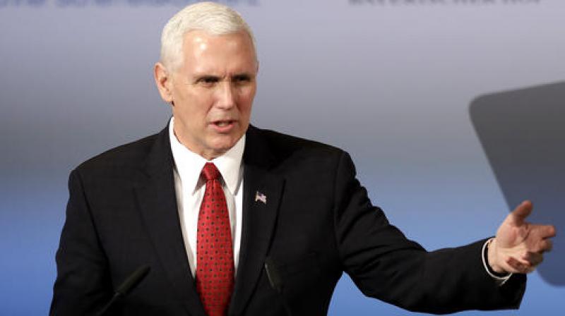 United States Vice President Mike Pence speaks during the Munich Security Conference in Munich. (Photo: AP)