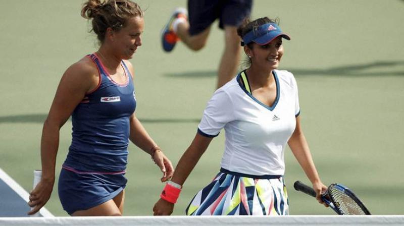 Sania Mirza and Barbara Strycova won five out of the nine break points that came their way. (Photo: AP)