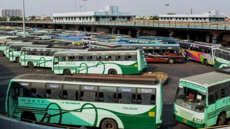 Effective from Saturday, the fare has been hiked for buses across categories viz moffusil, city, ordinary, express, deluxe, bypass-non-stop, ultra deluxe, air-conditioned and Volvo modes. (Photo: PTI)