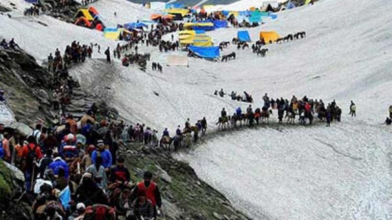 The death toll in the attack on the Amarnath Yatra pilgrims at Anantnag in Jammu and Kashmir rose to seven. (Photo: ANI/Twitter)