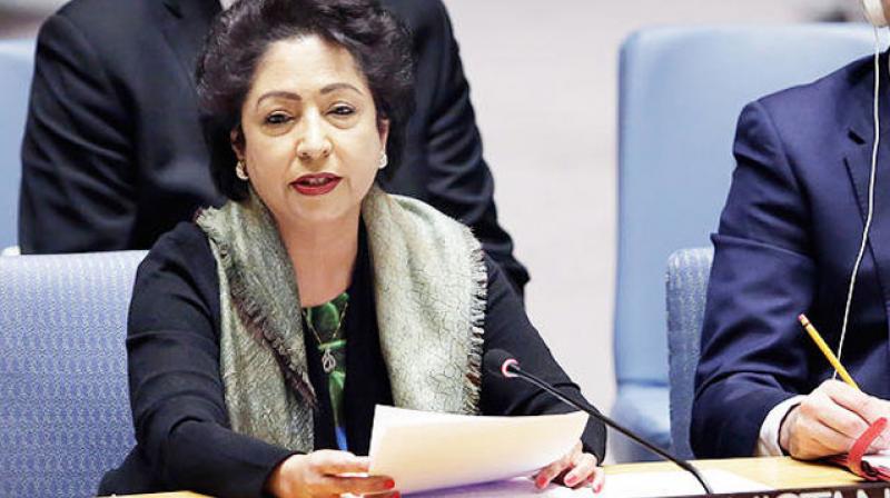 The Council should therefore periodically review implementation of its resolutions, especially on longstanding issues like the Jammu and Kashmir dispute, Maleeha Lodhi said. (Photo: Twitter/@LodhiMaleeha)