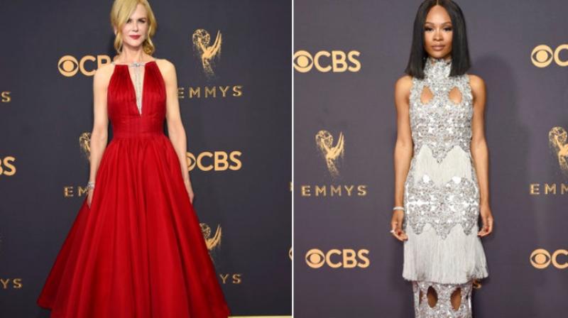 Nicole Kidman and   Zuri Hall attend the 2017s Emmy Awards. (All Photos: AP)