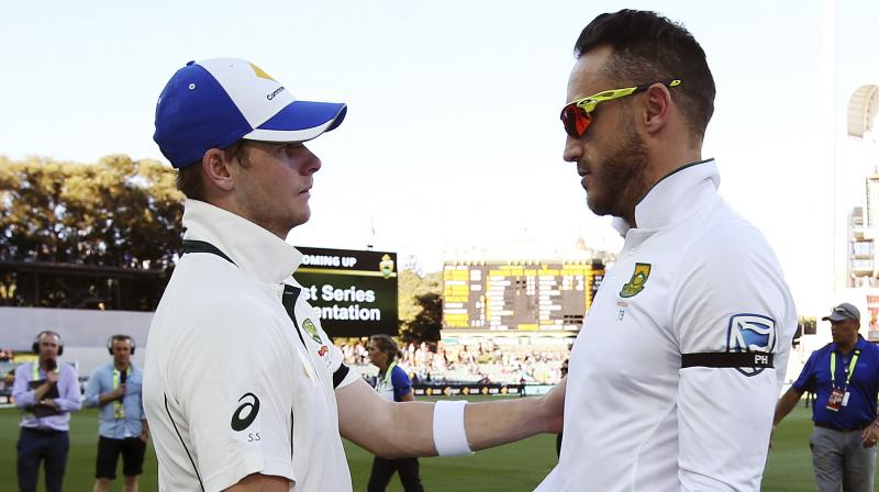 Batting reputations will be tested with Australia captain Steve Smith the primary target for the home bowlers and the hosts looking to exploit some indifferent form of late displayed by talisman AB de Villiers for the South Africans. (Photo: AP)