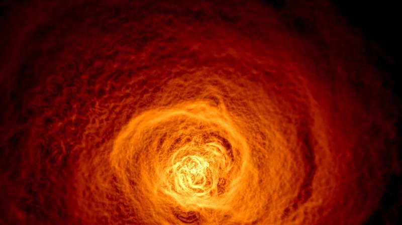 This X-ray image of the hot gas in the Perseus galaxy cluster was made from 16 days of Chandra observations. (photo:NASA)