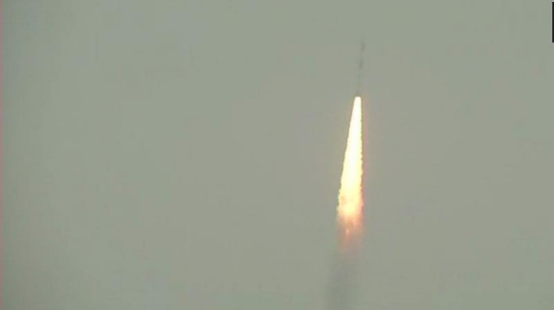 Indian Space Research Organisation (ISRO) today launched Indias best-ever high-resolution earth imaging satellite, HysIS. (Photo: ANI | Twitter)