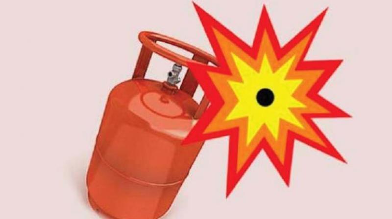 They along with other staff began to douse the fire with water, but the blaze soon engulfed the shop, leading to the explosion of LPG cylinder in the shop. (Representional Image)
