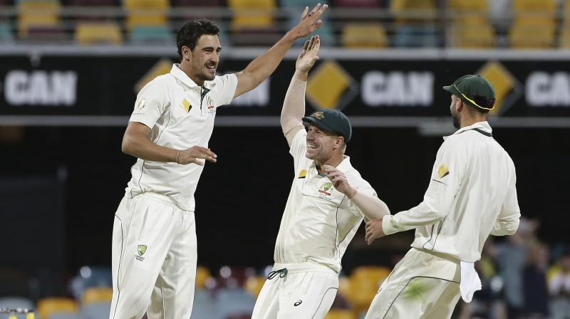 Australia held off Pakistan by 39 runs to win the series-opening day-night test and extend its unbeaten streak at the Gabba. (Photo: AP)