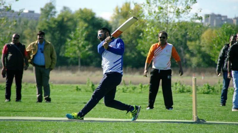 Despite cricket not being that popular in Spain, a large turnout was seen, as MS Dhoni made an appearance at the Madrid Cricket Club. (Photo: Madrid Cricket Club/ Twitter)