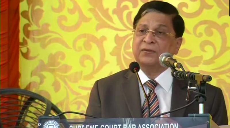 I dont judge people by their history but by their activities, perspective, outgoing Chief Justice Dipak Misra said. (Photo: Twitter | ANI)