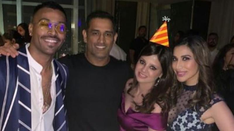 Multiple videos and pictures from the grand birthday bash have surfaced on social media where Dhoni is seen celebrating with his wife and daughter Ziva. (Photo: Instagram)