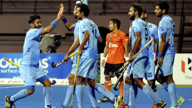 Post the 10-minute half-time break, India scored two more goals to stamp their supremacy over Malaysia. (Photo: PTI)