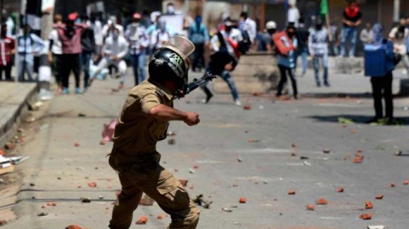 The Army is zeroing in on young stone throwers in Kashmir -- not to lock them up but to take them around India and give wings to their dreams. (Photo: PTI/File)