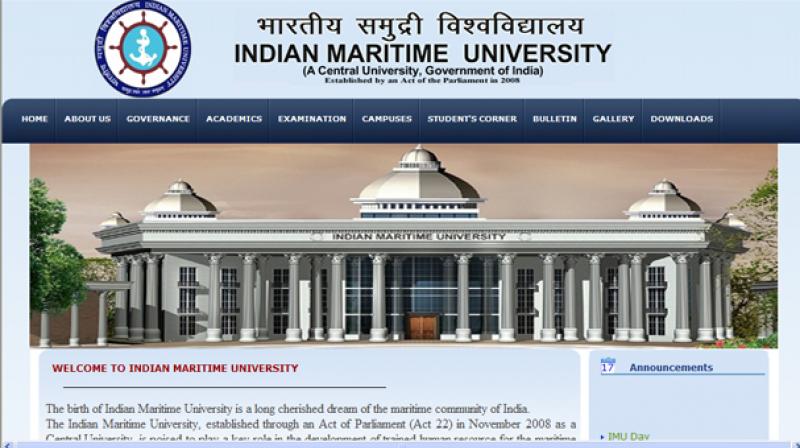 Website of Indian Maritime University