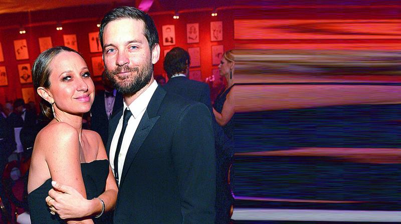 Tobey Maguire with wife Jennifer Meyer