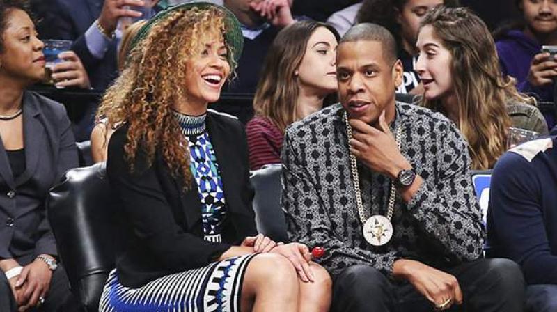 Jay Z snapped with his wife Beyonce (Photo: AP)