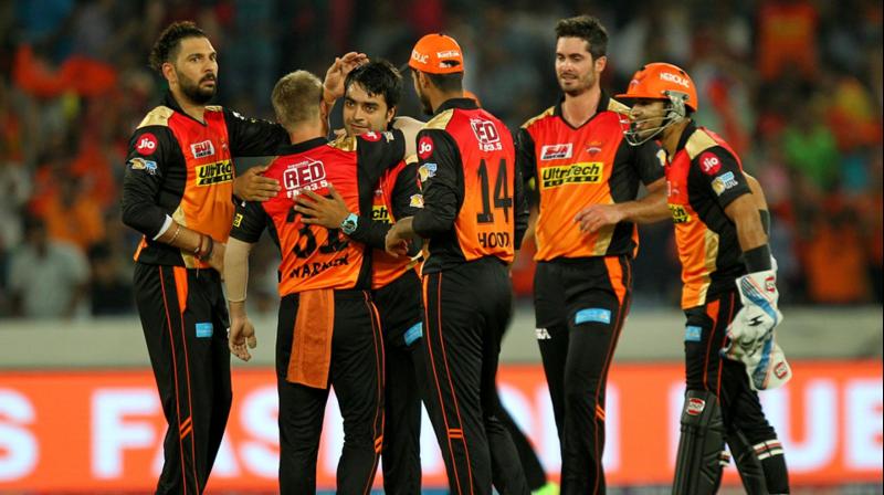 Making his IPL debut, Rashid Khan scalped two wickets as David Warner-led Sunrisers Hyderabad beat Royal Challengers Bangalore. (Photo: BCCI)