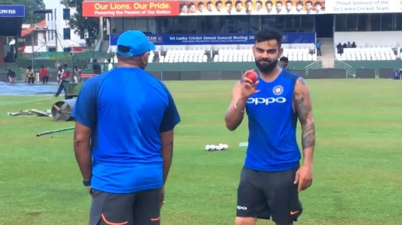 Virat Kohli jokingly proclaimed himself to be the  strike bowler  of the Indian cricket team during net practice. (Photo: BCCI/ Screengrab)