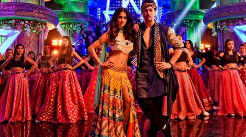Tiger Shroff and Disha Patani in a still from Baaghi 2.