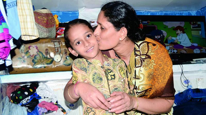 Goli with her mother. 	(Photo: Shripad Naik)