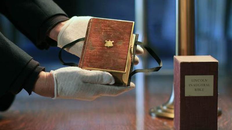 The Bible was originally purchased by William Thomas Carroll, Clerk of the Supreme Court. (Photo: AP)