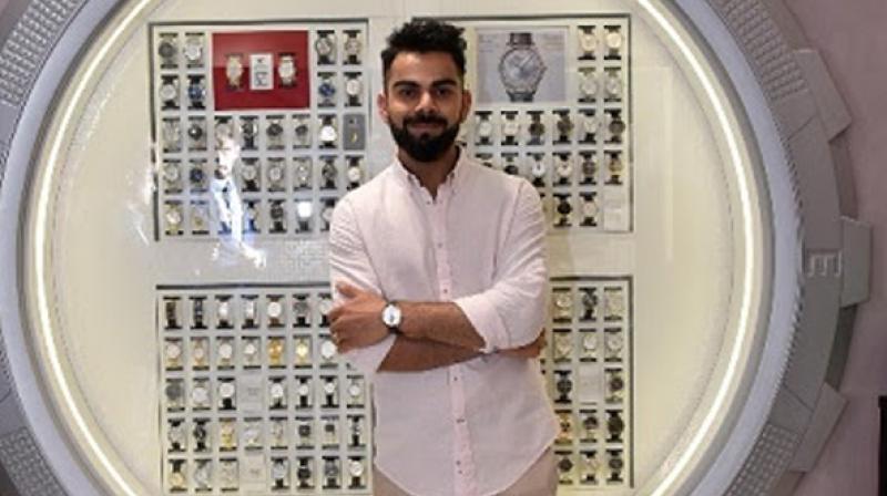 Tissot launched new boutique at the Palladium Mall with brand ambassador and Indian cricket team captain Virat Kohli. (Photo: ANI)