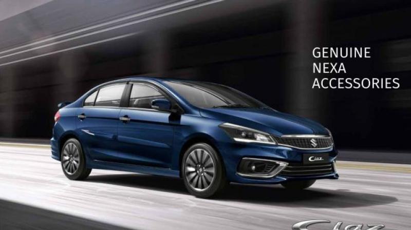 2018 Ciaz will get a new set of bumpers, revised headlamp assembly and a new front grille.