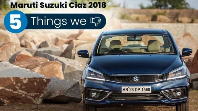 Despite being one of the most well-rounded packages in the segment, the competitively priced Maruti Suzuki Ciaz facelift still leaves us wanting in some departments.